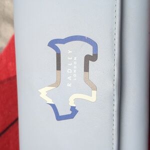 Women's shadow stripe flopover wallet